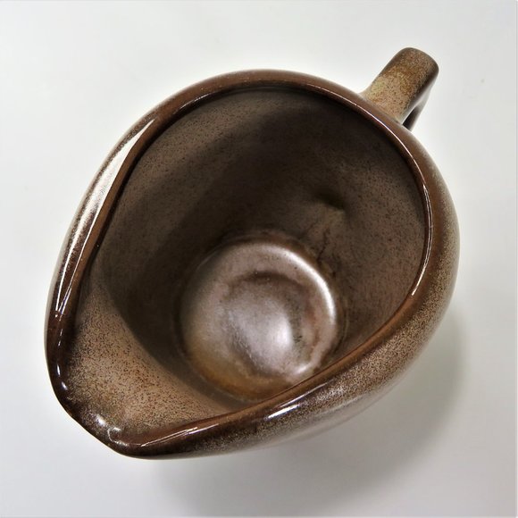 Vintage 1964 FRANKOMA Pottery Cream & Sugar 5DA & 5DB Plainsman Brown Satin - Picture 9 of 9